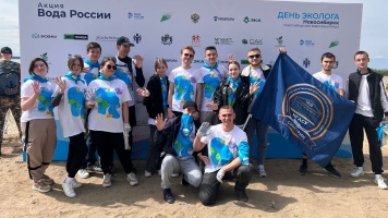 Студенты ИЭФ и экоклуба «Кодама» – участники Всероссийской акции «Вода России»