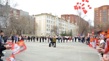 «Победная весна»: Сибстрин встретил 78-ю годовщину Победы в Великой Отечественной войне