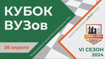 Команда НГАСУ (Сибстрин) приняла участие в Международном шахматном онлайн-турнире lll студенческий «Кубок ВУЗов-2024»