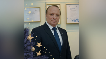 Поздравление ректора НГАСУ (Сибстрин) Юрия Сколубовича с Новым годом