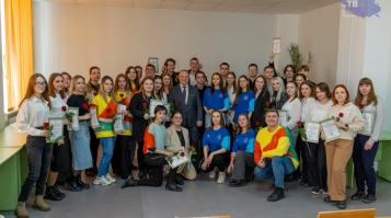 Активисты молодежного движения Сибстрина награждены Благодарственными письмами ректора за участие в проекте «Выбираем будущее России»