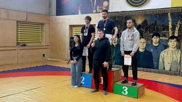 Студенты Сибстрина Диан Качарава и Чаян Иргит – победители соревнований по греко-римской борьбе 47-й Универсиады вузов