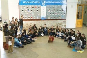 Активисты строительных отрядов провели необычную агитационную акцию