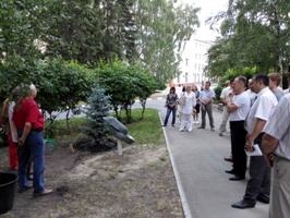 На территории университета посадили дерево в честь профессора А.П. Яненко