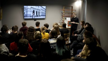 Первокурсники университета посмотрели фильм «Сибстрин. Ушедшие на фронт», снятый гражданско-патриотическим клубом «Поиск»