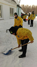 Бойцы студотрядов университета – в составе «Снежного десанта» Новосибирской области